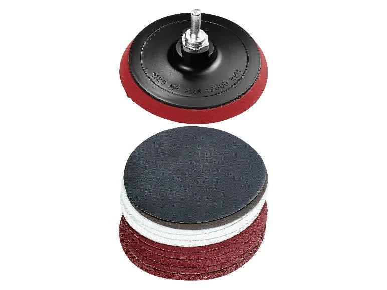 Accesorios para amoladora angular de 125 mm, para lijado/pulido
