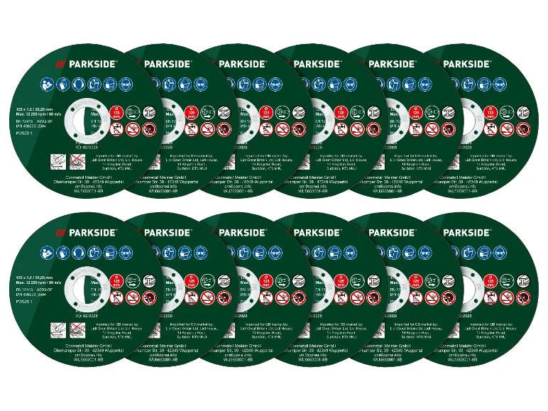 Juego de 4 discos de corte de diamante / Juego de 12 discos de corte
