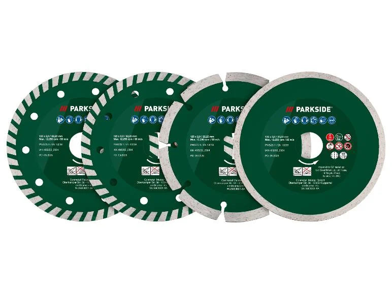 Juego de 4 discos de corte de diamante / Juego de 12 discos de corte