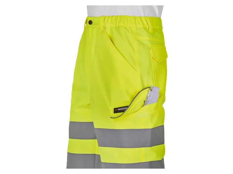 Pantalón de trabajo corto para hombre con Softshell reflectante