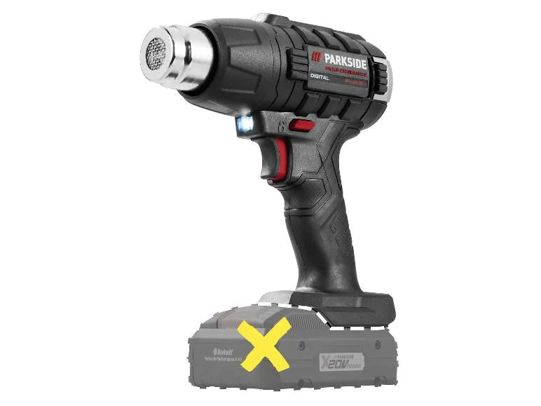 Pistola de aire caliente recargable 20V