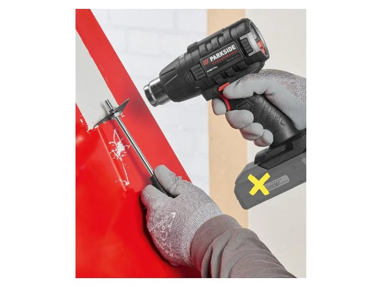 Pistola de aire caliente recargable 20V