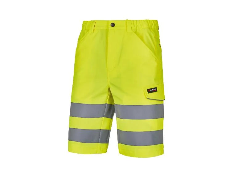 Pantalón de trabajo corto para hombre con Softshell reflectante