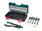 Alicates para tuercas remachables con accesorios 150 pzs