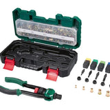 Alicates para tuercas remachables con accesorios 150 pzs