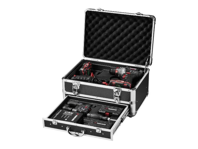 Set de taladro atornillador percutor recargable 20 V
